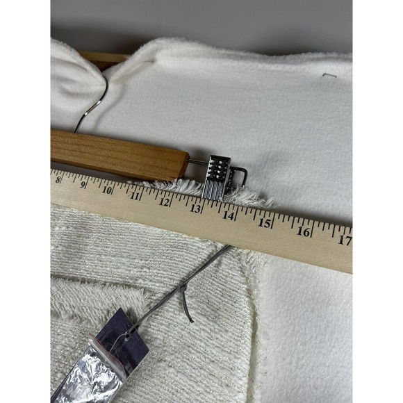 Jennifer Lopez cream lined Zipper Skirt size 4 New With Tag $50 gold embellished - Picture 9 of 10